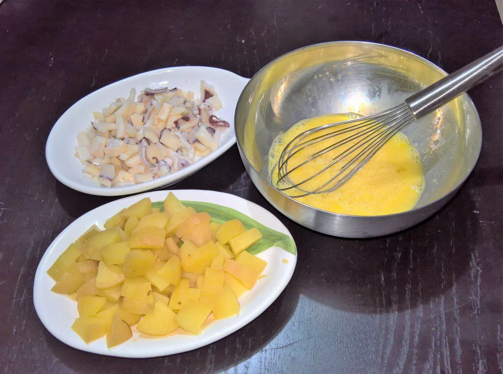 frittata di calamari e patate